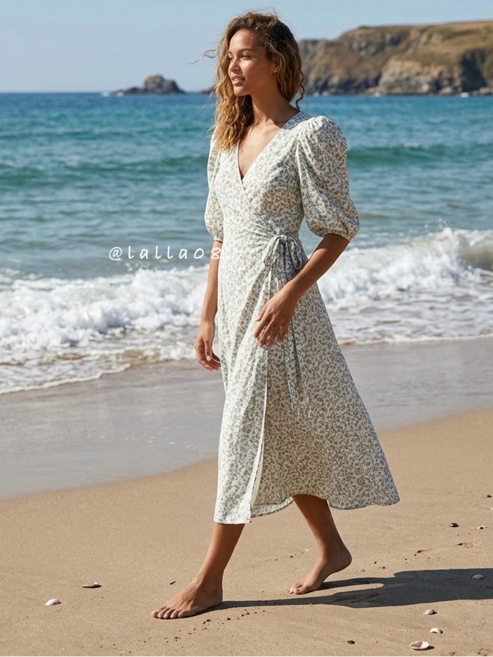 Reformation Mint linen wrap midi dress new